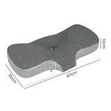 Dreamz Memory Foam Pillow Pillowcase Supprt Grey Rebound PILO1008-GY