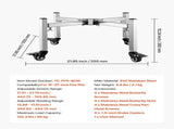Fire Pit Stand, 38-68.6 cm Adjustable Stretch with 4 Casters, Firepit Stand for Solo Stove Bonfire V952-HKZJXXFG1527AIXIG001V0