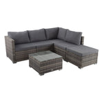 Ottoman-Style Outdoor Lounge Set in Grey V264-OTF-507S-541S-LGR