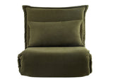 Artiss Floor Lounge Sofa Bed Foldable Green FLOOR-SBL-04VEL-1S-GN