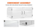 Pastry Display Case, 2-Tier Commercial Countertop Bakery Display Case, Acrylic Display Box with Rear V952-YKLMBZSJYKL2HBKHNV0