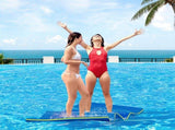 Weisshorn Floating Water Mat 55x180cm Foam Pad Swimming Pool Platform Blue FM-55-180-BU