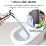 Toilet, Stainless Steel Toilet Kit, Adjustable Water Pressure Toilet, Bidet V1188-MS-227-2086