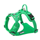 True Love No Pull Explosion Proof Dog Harness - Green, L ZAP-TLH56512-34