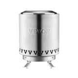 VEVOR Tabletop Fire Pit 6 inch Stainless Steel Fireplace Indoor Outdoor Silver V952-ZMSHKJSYSYZTMZHBEV0