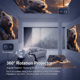 5G 4K Smart Projector Black with WiFi, Bluetooth, HDMI, USB for Home Theater V178-59094