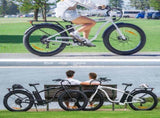 VALK Electric Fat Tyre Cruiser Bike, eBike with Throttle, Tektro Hydraulic Brakes, Blue V219-BIKEMBVAF5WA