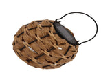 Outdoor Solar Lantern LED Waterproof Hollowed Rattan Ball Solar Hanging Light with Handle for V1294-YM0710-3119230151211