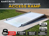 Kartrite 6ft Aluminium Wheelchair Ramp Non Slip Surface 386kg Capacity WCR-01H-6FT-094