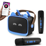Mini Karaoke Machine - Portable MP3 Player with 2 Wireless Mics Toys & Gifts Purple V1263-JX-6967-1