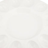 Deviled Egg Platter Sturdy Heat Resistant Hold 12 Eggs White Ceramic Easter Egg Holder Tray for V1294-YM0901-3118240259311