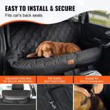 Dog Car Seat, Waterproof Dog Booster Seat for Car, Pet Car Seat with Clip-On Safety Leash, PP Cotton V952-CWZGQCZYSFSHXYKEFV0