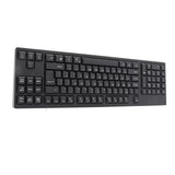 Left Handed Keyboard Ergonomic Full Size Dual USB Interface 109 Keys Keyboard for Computer Laptop V1366-AZ2-W-18613