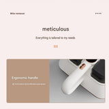 White Wireless Handheld Mite Remover and Red Manual Carpet Sweeper Combo - Dual Cup Strong Suction V888-ELOSUNG53539