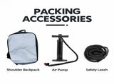 Inflatable Wing Foil Surfing Wing with Carbon Fiber Handles, 30D Nylon Canopy and Transparent V1341-ZY-V9VYDV4Y-HANDPUMP