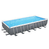 Bestway Swimming Pool 732x366x132cm Steel Frame Above Ground Pools Ladder 30045L BW-POOL-732CM-56477