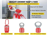 42 PCS Lockout Tagout Kits Electrical Loto Kit for Electrical Risk Removal V952-AQSJTZJDGJX42WVJ4V0
