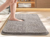 Light Grey 50*80cm Luxury 3.5cm Shag Bath Mat Silver Ion Antibacterial Technology Quick Dry V888-ELOSUNG46333
