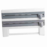 Kitchen Sauce Bottle Storage Rack Paper Towel Holder Mount Kitchen Tool Cling Film Cut Grey V1294-YM0901-JYA03048-02