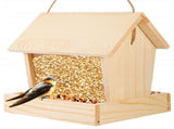 Bird Feeders for Outside Hanging, Wooden Bird Feeder, Outdoor Large Capacity Wood Birdfeeder, for V1366-AZ2-W-23362