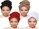 Head Wraps for Black Women African Head Wrap Lightweight for Women Long Plain Turban Hair Scarf V1192-AZ-W-25998