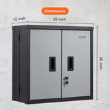VEVOR Foldable Wall Cabinet Garage Cabinet Wall Mounted 26 V952-BGSGJJ120LBSECZZ6V0