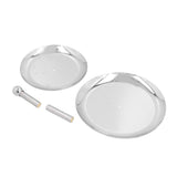 Fruit Tray Stainless Steel 2 Layers Multifunctional Durable Self Service Cupcake Stand for Home V1294-YM0710-3118210271911