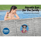 Bestway Swimming Pool 427x250x100cm Steel Frame Above Ground Pools Filter Pump Ladder 7250L BW-POOL-427CM-56715
