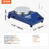 VEVOR Magnetic Stirrer Stir Plate Kit 0-1500 RPM Adjustable Speed Max 22L V952-CLJBJ120LBJR0ICLWV3