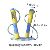 2PCS Jump Rope with Counter Adjustable Digital Skipping Rope for Fitness, Boxing Gym Workouts V1366-AZ2-W-16528