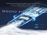 Green Cordless Handheld Vacuum Cleaner - 8500Pa Powerful Suction, 700mL Dust Cup, USB Rechargeable V888-ELOSUNG53049