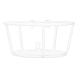 Iron Hanging Baskets Flower Pot Holder Hanger for Outdoor Balcony Garden Patio DecorWhite V1294-YM0901-3111200275512