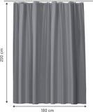 Anti-Mold Curtain - Solid Color - Waterproof - Peva - Curtain 180x200 Cm - Washable V1188-MS101-02038-1