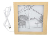 Light Up Painting USB LED 3 Lighting Modes Sunlight Simulation Street Lamp Pattern Art Wall Lighting V1294-YM0901-3119230091912