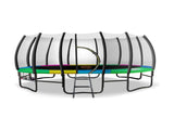 Kahuna 12ft Twister Springless Trampoline - Rainbow TRM-KAH-ELA-12D-RB