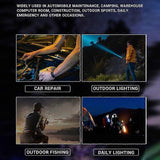 2pcs Tactical A70 LED Flashlight Economical Upgrade Rechargeable Outdoor Torch V1263-JX-4288