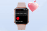 Smart Watch Fitness Tracker Heart Rate 25 Sport Modes for Men Women-Pink V1263-JX-7658-3