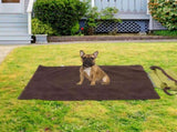 Soft Foldable Green Outdoor Pet Blanket Portable Travel Mat for Dogs Cats V1370-AZ4-10778