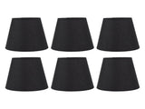 6Pcs Lampshade Lamp Shade Modern Simple Style Home Decoration Black for Small E14 Bulb V1294-YM0715-3119220085611