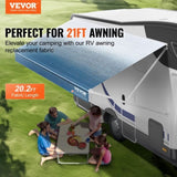 RV Fabric Replacement, 6.15m Fabric Length for 6.4m, Heavy Duty 3-Ply 16oz PVC Camper V952-FCZYPML21YC09JIMMV0