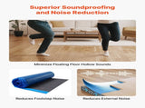 Floor Underlayment 37.2 m, 3mm Laminate Flooring Padding with Attached Vapor Barrier, Heavy Duty V952-DMCDLM30MMHSWPGEH001V0
