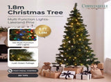 Christabelle 1.8m 6ft Lakeland Pine Christmas Tree Pre Lit Multi Function LED Artificial Indoor 112_HZLP6
