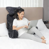 Extra Large Back Cushion with Armrests for Bed and Sofa Reading Sitting Support V1188-NACCD-4065