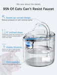 Cat Dog Water Fountain Pet Water Dispenser 1.8L Automatic Drinking Fountain for Cats Kitty Indoor V324-PET-DRINKBWF060-BAS