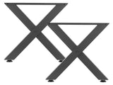 Table Legs, 750 x 600 mm Steel Furniture Legs, Modular Design, Easy Assembly, 1000 kg Max V952-ZTCFKXX2824IDAGR1001V0