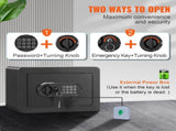 Safe, 0.5 Cubic Feet Home Safe, Steel Security Safe with Digital Keypad and 2 Keys, Wall-Mounted V952-WSBXJHSWSLF05IINNV0