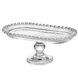 European Style Glass Footed Fruit Tray - Elegant Dessert and Display Plate for Weddings, Parties, V1192-AZ-W-25409
