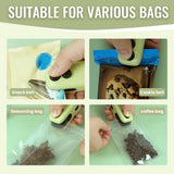 Mini Bag Sealer, 4 in 1 Bag Cutter and Sealer, USB Rechargeable, Portable, Blue V1258-DP02-C-2507