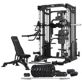 CORTEX SM-25 6-In-1 Power Rack with Smith & Cable Machine + Jammer Arms + Chest Fly Attachment + V420-CSST-SM25-F