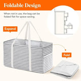 Foldable Shopping Tote with Metal Frame, 46 L V1237-ZY-908-099